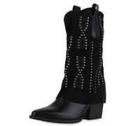 Van Hill Stivale da cowboy 'Amanda' nero Donna Van Hill 37 nero