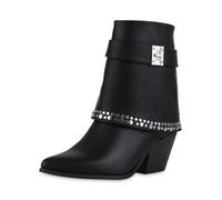 Van Hill Stivale da cowboy 'Isabella' nero / argento Donna Van Hill 38 nero / argento