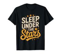 Van Life Stars Milky Way Night Sky Camping Illustration Maglietta