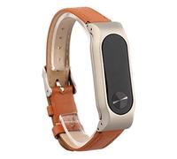 VAN-LUCKY Xiaomi Mi Band 2 Wristband Metallico Cinturino in Pelle per XIAOMI MI Band 2 Cinturino di Ricambio Smart Mi Band