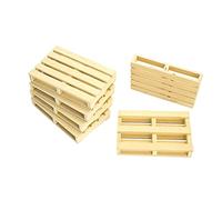 Kids Globe 1:3 2 Scala Wooen Pallet - Confezione Di 8 Per Farm O Costruzione Set