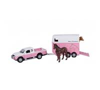 Van Manen Kids Globe Traffic Mitsubishi 520124 Toy Car and Horse Trailer Set Pin