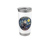 Van Opossum Parodia Notte Stellata Vincent Van Gogh Style Art Bicchiere termico in acciaio inox doppia parete