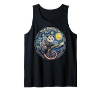 Van Opossum Parodia Notte Stellata Vincent Van Gogh Style Art Canotta