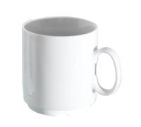 Van well profi empilable tazza porcellana bianca 280 ml
