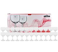 Van Well Set di 24 calici da vino con palloncino professionale, 19 cl / 0,1 l, calibrati