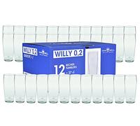 Van Well Willim - Set da 36 bicchieri da birra di alta qualità, 0,2 litri, robusti, lavabili in lavastoviglie, calibrati, a forma gastronomica, 200 ml, per gastronomia e casa