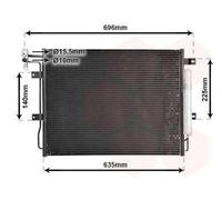 VAN WEZEL 02005215 Condensatore climatizzatore con essiccatore