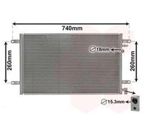 VAN WEZEL 03005237 Condensatore climatizzatore per AUDI A6 Avant (4F5, C6) senza