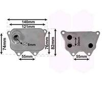 VAN WEZEL 03013704 Radiatore olio motore per VW GOLF VI (5K1) Golf V Hatchback