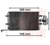 VAN WEZEL 03015130 Condensatore climatizzatore per VW Golf IV Hatchback (1J1)