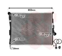 VAN WEZEL 06002278 Radiatore motore per BMW 3 Sedan (E46) 3 Coupe (E46)