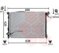 VAN WEZEL 06002286 Radiatore motore per MINI Schrägheck (R50, R53)