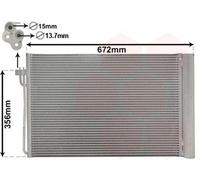 VAN WEZEL 06005267 Condensatore climatizzatore per BMW 5 Limousine (E60) con