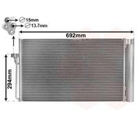 VAN WEZEL 06005273 Condensatore climatizzatore per BMW 5 Sedan (E60) con