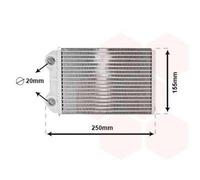 VAN WEZEL 06006426 Scambiatore calore per riscaldamento abitacolo