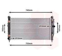 VAN WEZEL 07002054 Radiatore motore per CHRYSLER 300 M (LR)