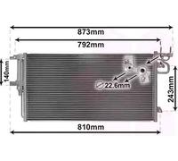 VAN WEZEL 18005617 Condensatore climatizzatore
