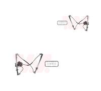 VAN WEZEL 2X Alzavetro Elettrico Anteriore Sinistro Destro Per Renault Laguna II