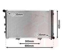VAN WEZEL 30002211 Radiatore motore adatto per MERCEDES-BENZ 190 (W201)