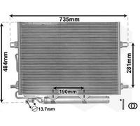 VAN WEZEL 30005307 Condensatore climatizzatore adatto per MERCEDES-BENZ con