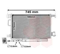 VAN WEZEL 30005435 Condensatore climatizzatore con essiccatore