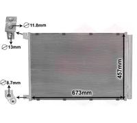 VAN WEZEL 30015703 Condensatore climatizzatore