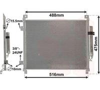 VAN WEZEL 33015701 Condensatore climatizzatore per NISSAN NOTE (E12) con