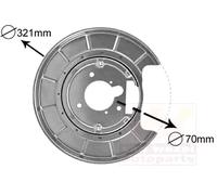 VAN WEZEL 4047374 Lamiera paraspruzzi disco freno