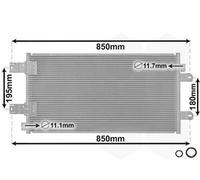 VAN WEZEL 43005443 Condensatore climatizzatore per OPEL Movano Kastenwagen (X70)