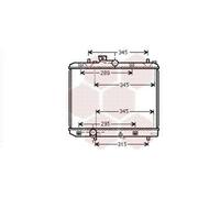 VAN WEZEL 52002111 Radiatore motore per OPEL AGILA (B) (H08)