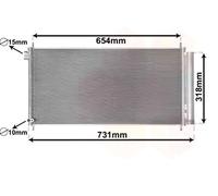 VAN WEZEL 53005718 Condensatore climatizzatore