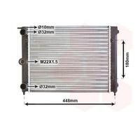 VAN WEZEL 58002038 Radiatore motore per VW Polo Schrägheck (86C, 80)