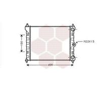 VAN WEZEL 58002092 Radiatore motore per VW Polo Schrägheck (86C, 80)