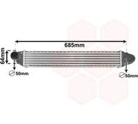 Radiatore intercooler Alluminio 58004248 VAN WEZEL per SEAT VW