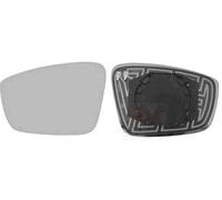 Van Wezel Vetro specchio esterno 7617837 sinistro convesso per Skoda/Seat