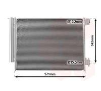 15005700 VAN WEZEL Condensatore, Climatizzatore per DACIA,MITSUBISHI,NISSAN,RENA