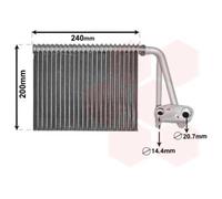 VAN WEZEL Condensatore Climatizzatore Alluminio Adatto Per Renault Trafic II