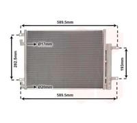 VAN WEZEL Condensatore Climatizzatore Con Essiccatore Per Opel Karl 1.0