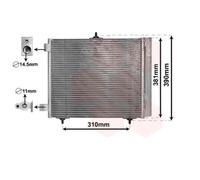 VAN WEZEL Condensatore Climatizzatore Per Citroën C2 C3 I Lexus SC Coupe 1007