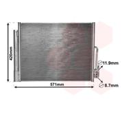 VAN WEZEL Condensatore Climatizzatore Per Opel Meriva B Monovolume S10