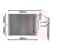 VAN WEZEL 74005038 Condensatore climatizzatore