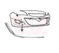 VAN WEZEL Copertura Paraurti Anteriore Destra Cromata Per Opel Astra J P10