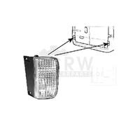 VAN WEZEL Fendinebbia Posteriore Sinistra Paraurti per Renault Trafic II Scatola