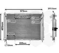 VAN WEZEL Gruppo raffreddamento 4300M405 per RENAULT Clio III Hatchback