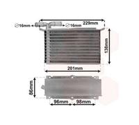 VAN WEZEL Intercooler Raffreddato Acqua Alluminio per VW Golf VI V Polo 58014703