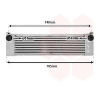 VAN WEZEL Intercooler Raffreddato ad Aria Alluminio per Mercedes-Benz