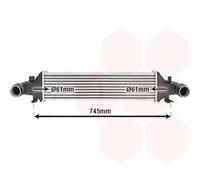 VAN WEZEL Intercooler Raffreddato ad Aria Alluminio per Mercedes Benz Classe C