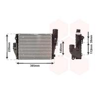 VAN WEZEL Intercooler Raffreddato ad Aria per Citroën Spacetourer Jumpy Bus