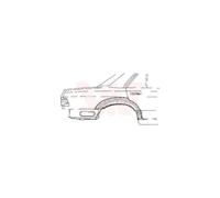 VAN WEZEL Lamiera Pannello Laterale Posteriore SX per MERCEDES-BENZ CLASSE S